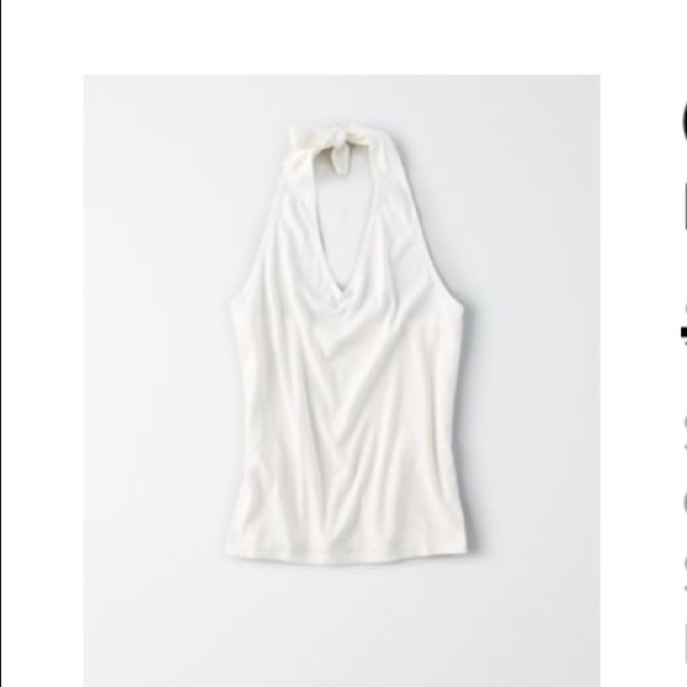 American Eagle Outfitters White Halter Tank Top - NWOT